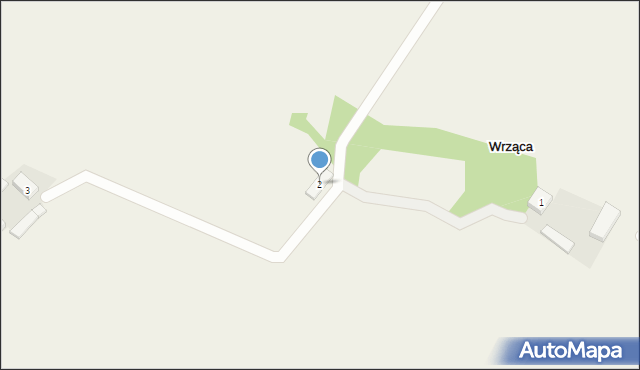 Wrząca, Wrząca, 2, mapa Wrząca