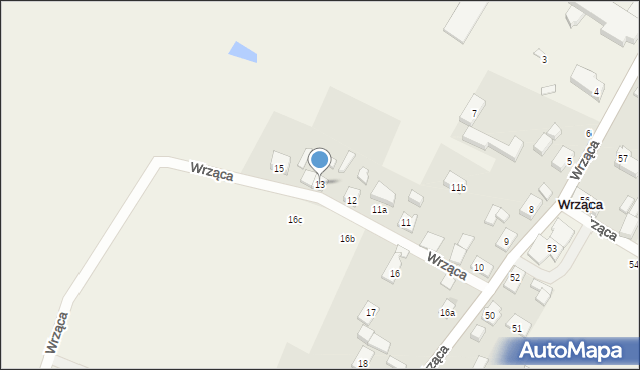 Wrząca, Wrząca, 13, mapa Wrząca