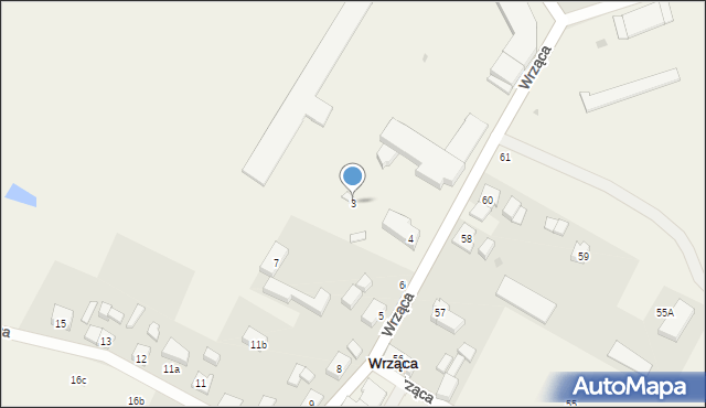 Wrząca, Wrząca, 3, mapa Wrząca