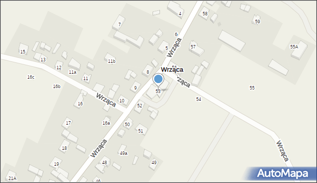 Wrząca, Wrząca, 53, mapa Wrząca