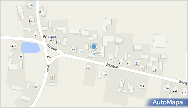 Wrząca, Wrząca, 28, mapa Wrząca