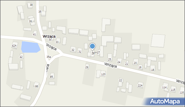 Wrząca, Wrząca, 30, mapa Wrząca