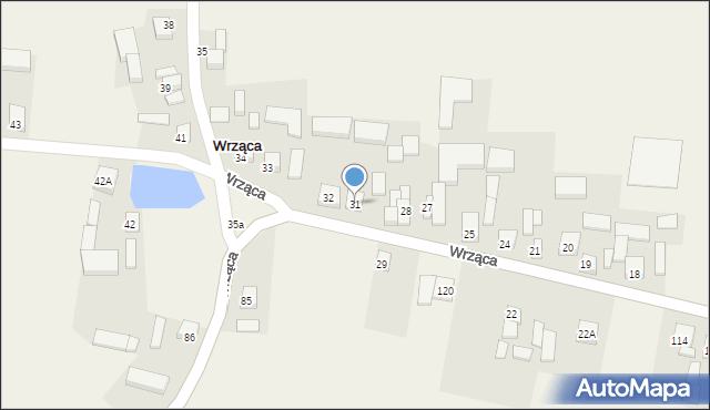 Wrząca, Wrząca, 31, mapa Wrząca