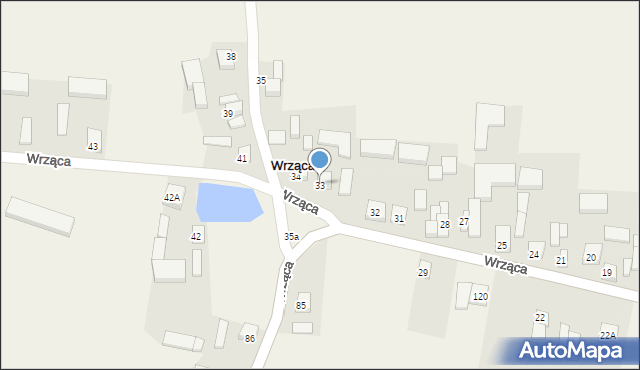 Wrząca, Wrząca, 33, mapa Wrząca