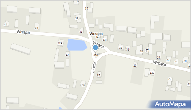 Wrząca, Wrząca, 35a, mapa Wrząca