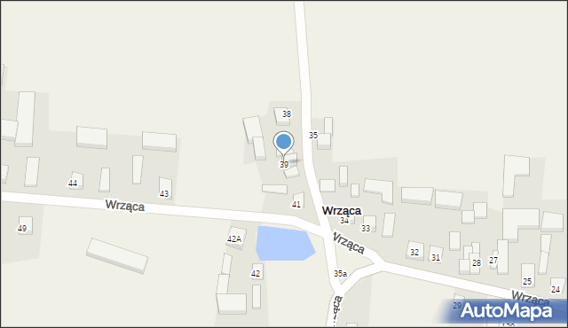 Wrząca, Wrząca, 39, mapa Wrząca