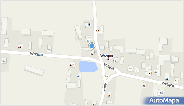 Wrząca, Wrząca, 41, mapa Wrząca