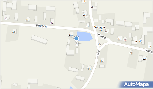 Wrząca, Wrząca, 42, mapa Wrząca