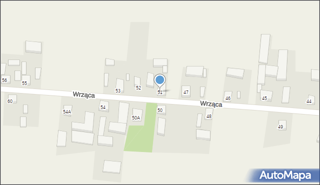 Wrząca, Wrząca, 51, mapa Wrząca