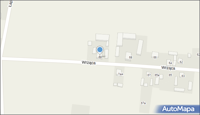 Wrząca, Wrząca, 69, mapa Wrząca