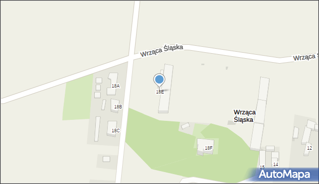 Wrząca Śląska, Wrząca Śląska, 18E, mapa Wrząca Śląska