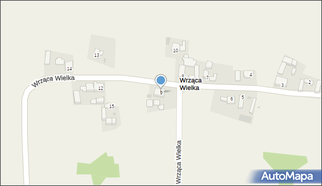 Wrząca Wielka, Wrząca Wielka, 9, mapa Wrząca Wielka