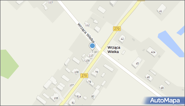 Wrząca Wielka, Wrząca Wielka, 111, mapa Wrząca Wielka