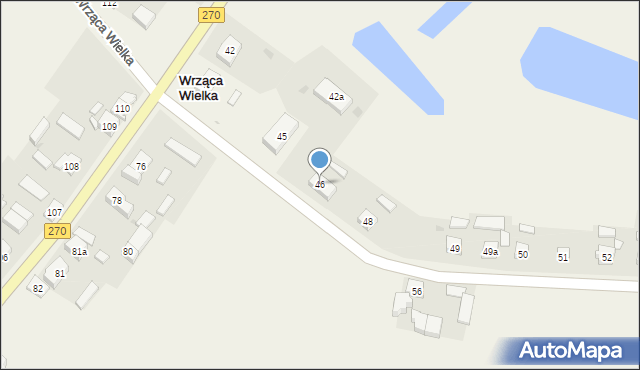 Wrząca Wielka, Wrząca Wielka, 46, mapa Wrząca Wielka