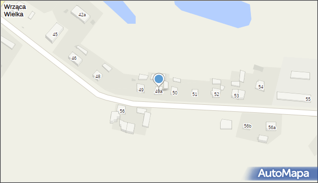 Wrząca Wielka, Wrząca Wielka, 49a, mapa Wrząca Wielka