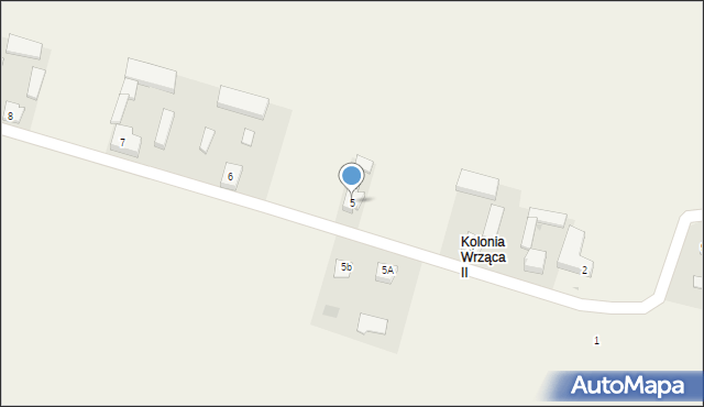 Wrząca Wielka, Wrząca Wielka, 5, mapa Wrząca Wielka