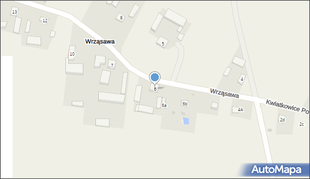 Wrząsawa, Wrząsawa, 6, mapa Wrząsawa