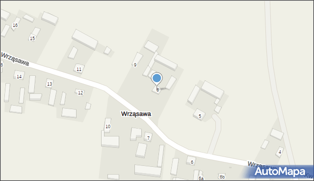 Wrząsawa, Wrząsawa, 8, mapa Wrząsawa