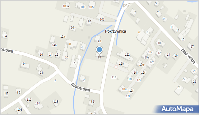 Wrząsowice, Wrzosowa, 89, mapa Wrząsowice