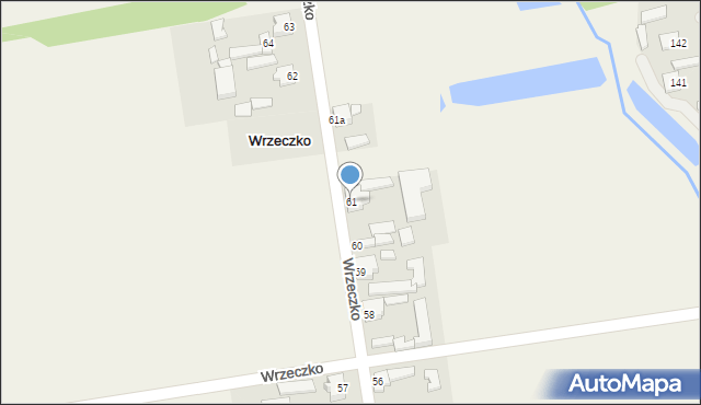 Wrzeczko, Wrzeczko, 61, mapa Wrzeczko