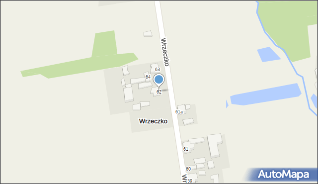 Wrzeczko, Wrzeczko, 62, mapa Wrzeczko