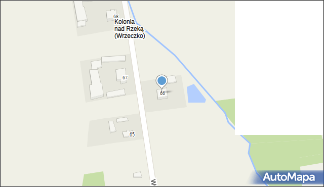 Wrzeczko, Wrzeczko, 66, mapa Wrzeczko