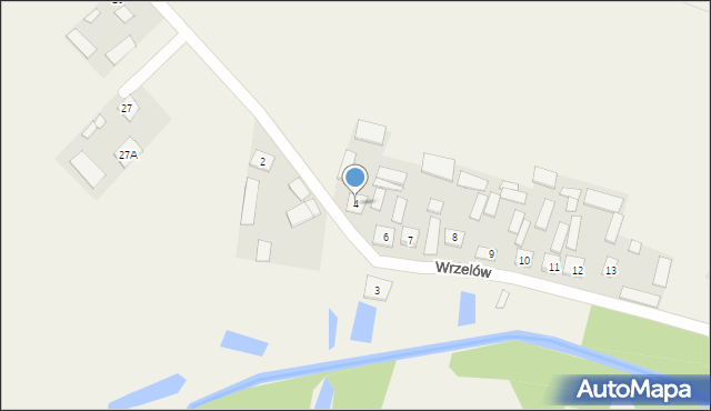 Wrzelów, Wrzelów, 4, mapa Wrzelów