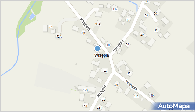 Wrzępia, Wrzępia, 131, mapa Wrzępia