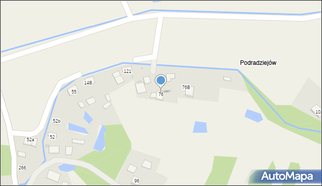 Wrzępia, Wrzępia, 76A, mapa Wrzępia