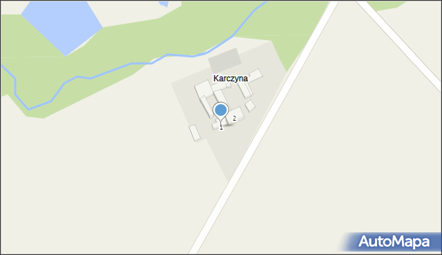 Wrzeście, Wrzeście, 1, mapa Wrzeście