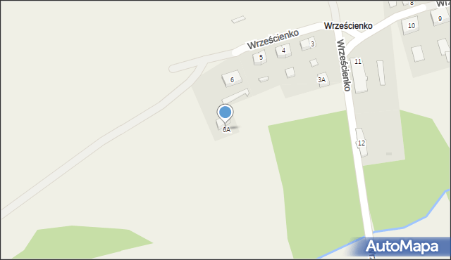 Wrześcienko, Wrześcienko, 6A, mapa Wrześcienko