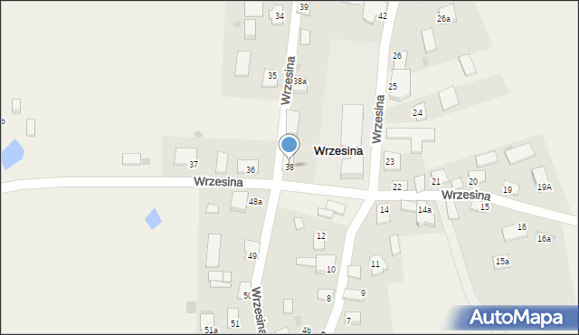 Wrzesina, Wrzesina, 38, mapa Wrzesina