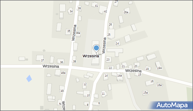 Wrzesina, Wrzesina, 43, mapa Wrzesina
