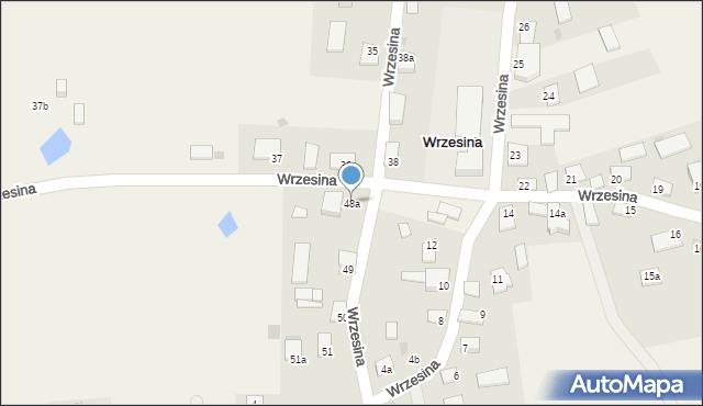 Wrzesina, Wrzesina, 48a, mapa Wrzesina