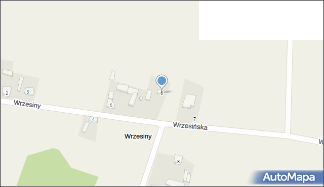 Wrzesiny, Wrzesiny, 6, mapa Wrzesiny