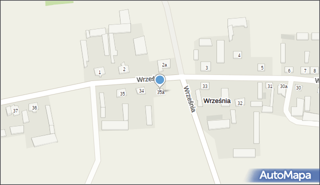 Września, Września, 35a, mapa Wrześni