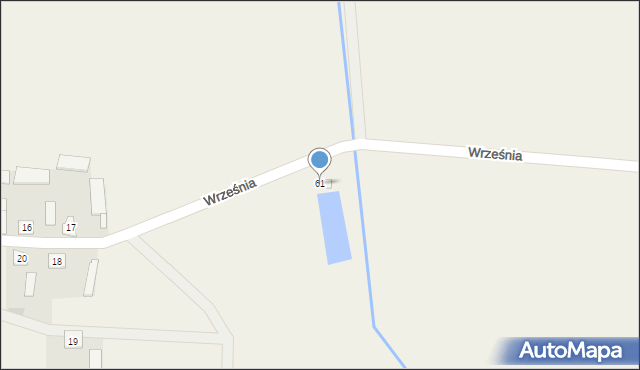 Września, Września, 61, mapa Wrześni