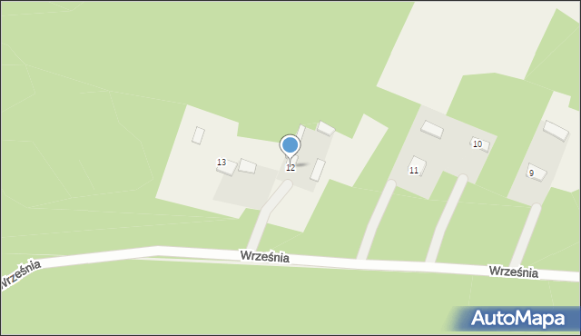 Września, Września, 12, mapa Wrześni