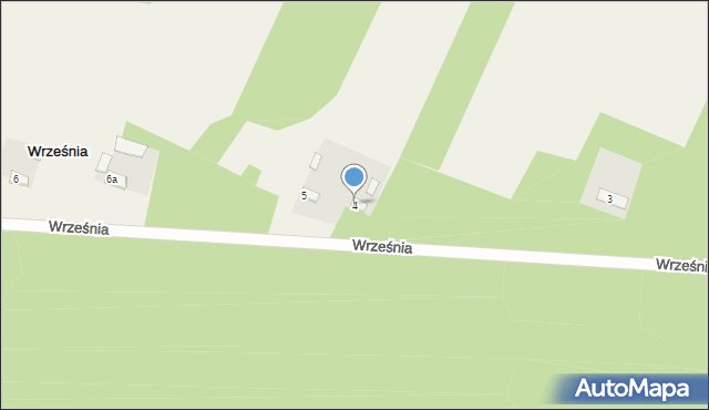 Września, Września, 4, mapa Wrześni