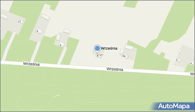 Września, Września, 6, mapa Wrześni