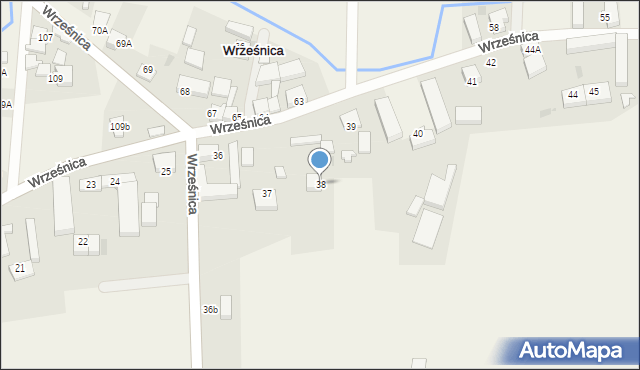 Wrześnica, Wrześnica, 38, mapa Wrześnica