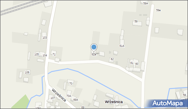 Wrześnica, Wrześnica, 62a, mapa Wrześnica