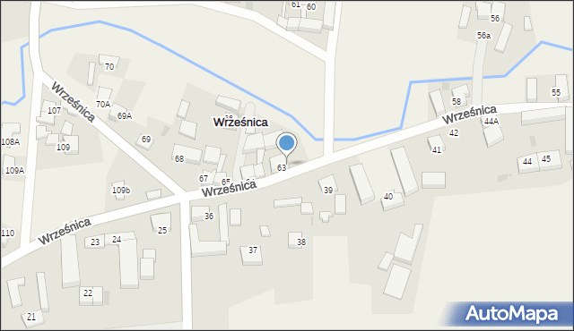 Wrześnica, Wrześnica, 63A, mapa Wrześnica