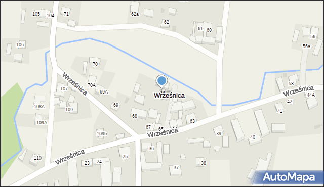 Wrześnica, Wrześnica, 66, mapa Wrześnica