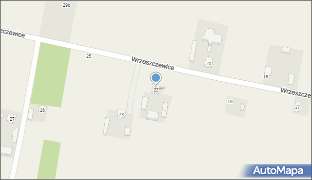 Wrzeszczewice, Wrzeszczewice, 22, mapa Wrzeszczewice