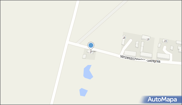 Wrzeszczewice-Skrejnia, Wrzeszczewice-Skrejnia, 17, mapa Wrzeszczewice-Skrejnia