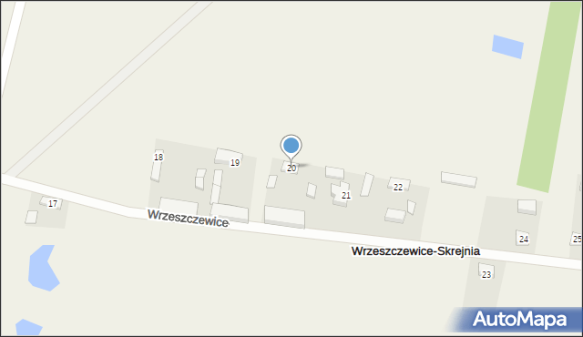 Wrzeszczewice-Skrejnia, Wrzeszczewice-Skrejnia, 20, mapa Wrzeszczewice-Skrejnia