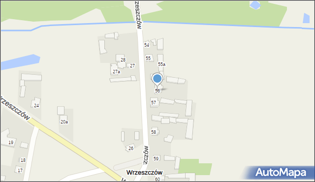 Wrzeszczów, Wrzeszczów, 56, mapa Wrzeszczów