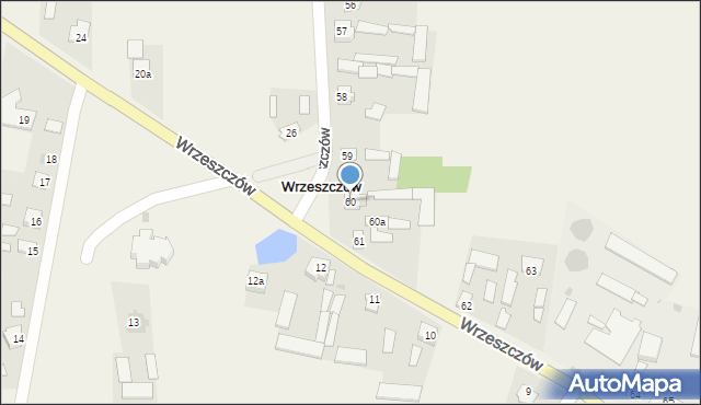 Wrzeszczów, Wrzeszczów, 60, mapa Wrzeszczów