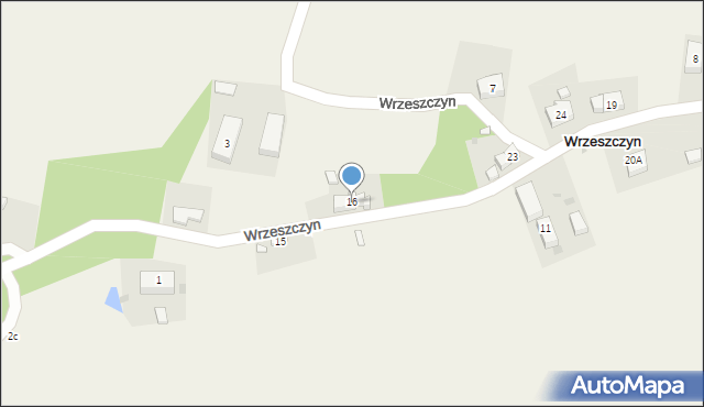 Wrzeszczyn, Wrzeszczyn, 16, mapa Wrzeszczyn